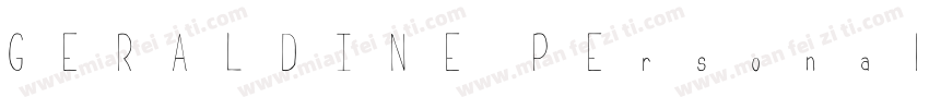 GERALDINE PErsonal u字体转换